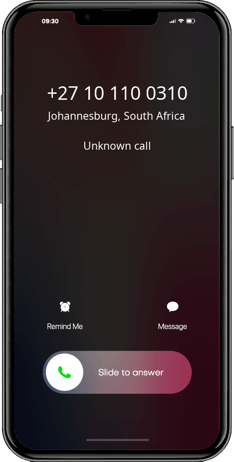 Who called +27101100310, 0101100310