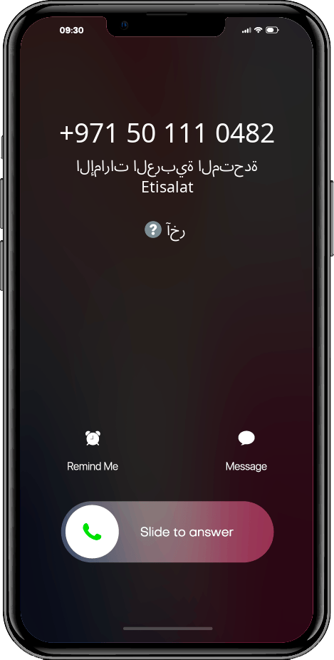 الذي اتصل +971501110482, 0501110482